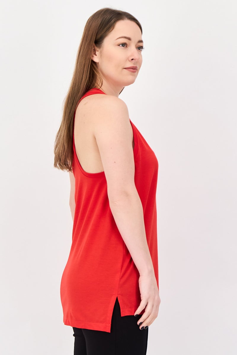 Nike Women Sportswear Fit Training Tank Top, Red - Image 4